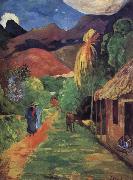 Paul Gauguin Tahiti streets Spain oil painting artist